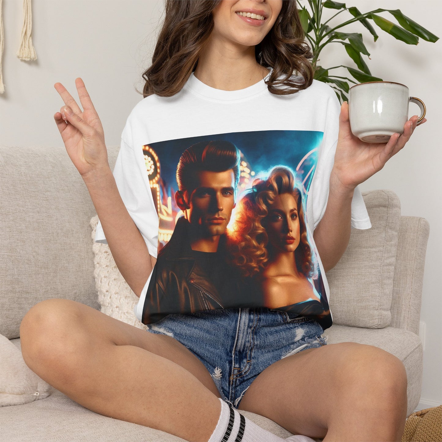Summer Nights Cinema Tee — Vintage 1950s Carnival Romance Graphic T-Shirt