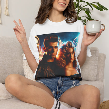Summer Nights Cinema Tee — Vintage 1950s Carnival Romance Graphic T-Shirt