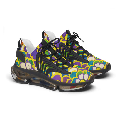 Retro Floral Pattern Sneakers | Women's Mesh Sneakers