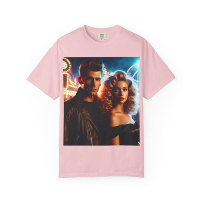 Summer Nights Cinema Tee — Vintage 1950s Carnival Romance Graphic T-Shirt