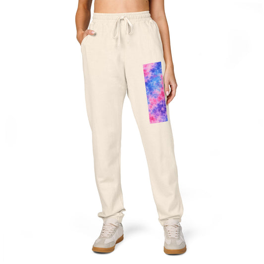 Tie-Dye Patch Sweatpants — Colorful Retro Lounge Joggers