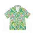 Green Paisley Hawaiian Camp Shirt — Retro Floral Aloha Button-Up