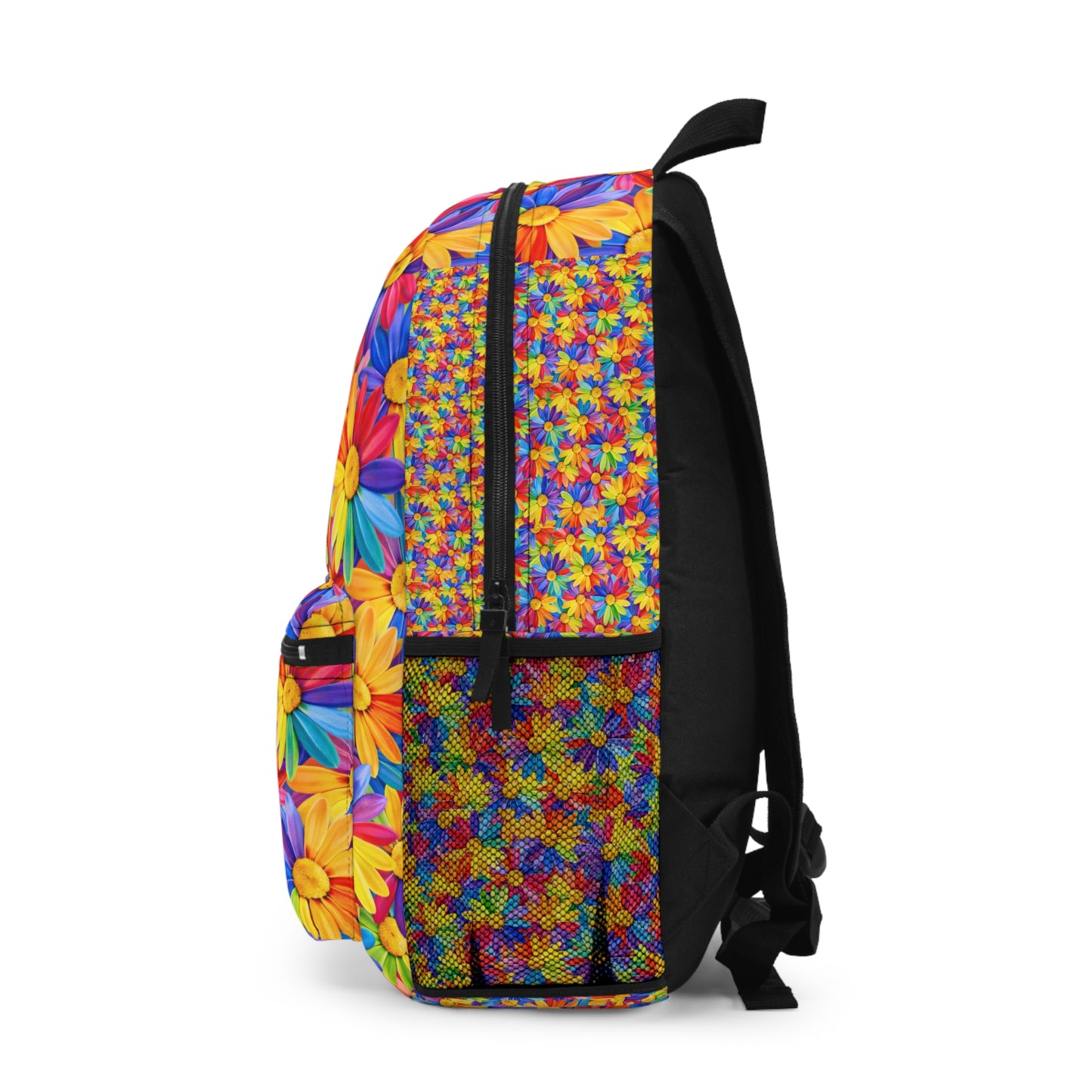 Colorful Daisy Backpack – Vibrant Floral School & Everyday Bag