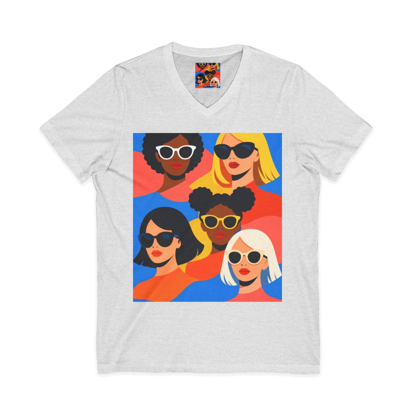 Pop Art Women Faces Women's T-shirt