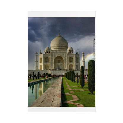Taj Mahal Photograph Rolled Poster | India Landmark Wall Art
