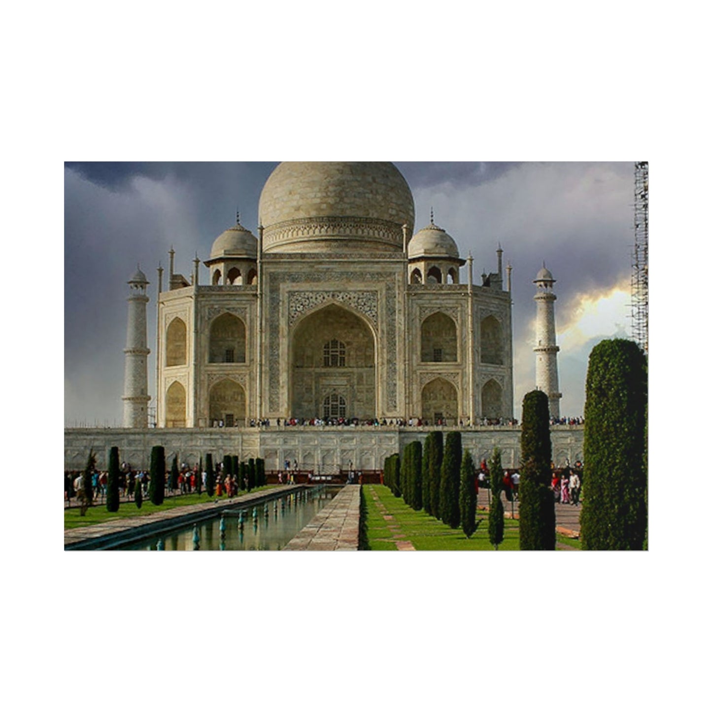 Taj Mahal Photograph Rolled Poster | India Landmark Wall Art