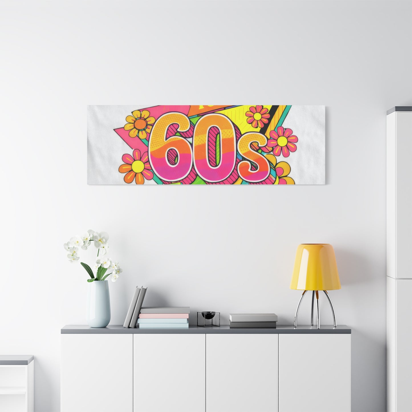 Take Me Back to the 60s Canvas — Retro Pop Art Matte Stretched Wall Art