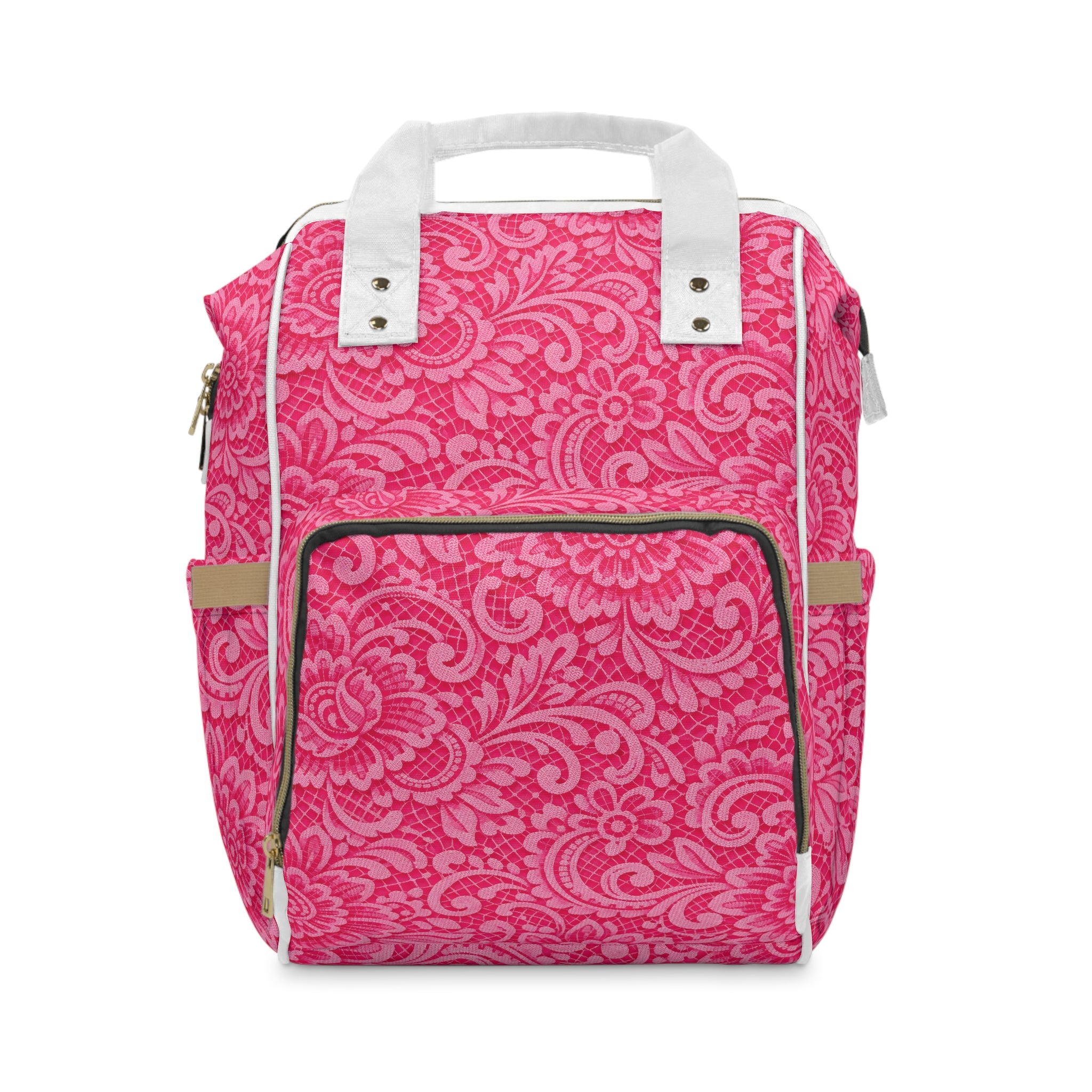 Pink Lace Diaper Backpack