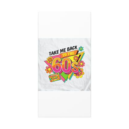 Take Me Back to the 60s Canvas — Retro Pop Art Matte Stretched Wall Art