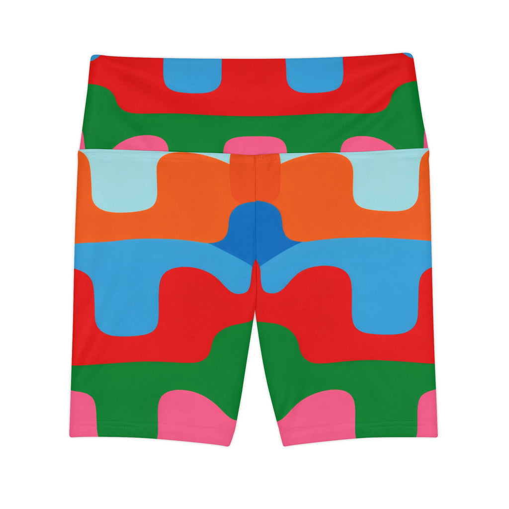 Puzzle Pop Biker Shorts