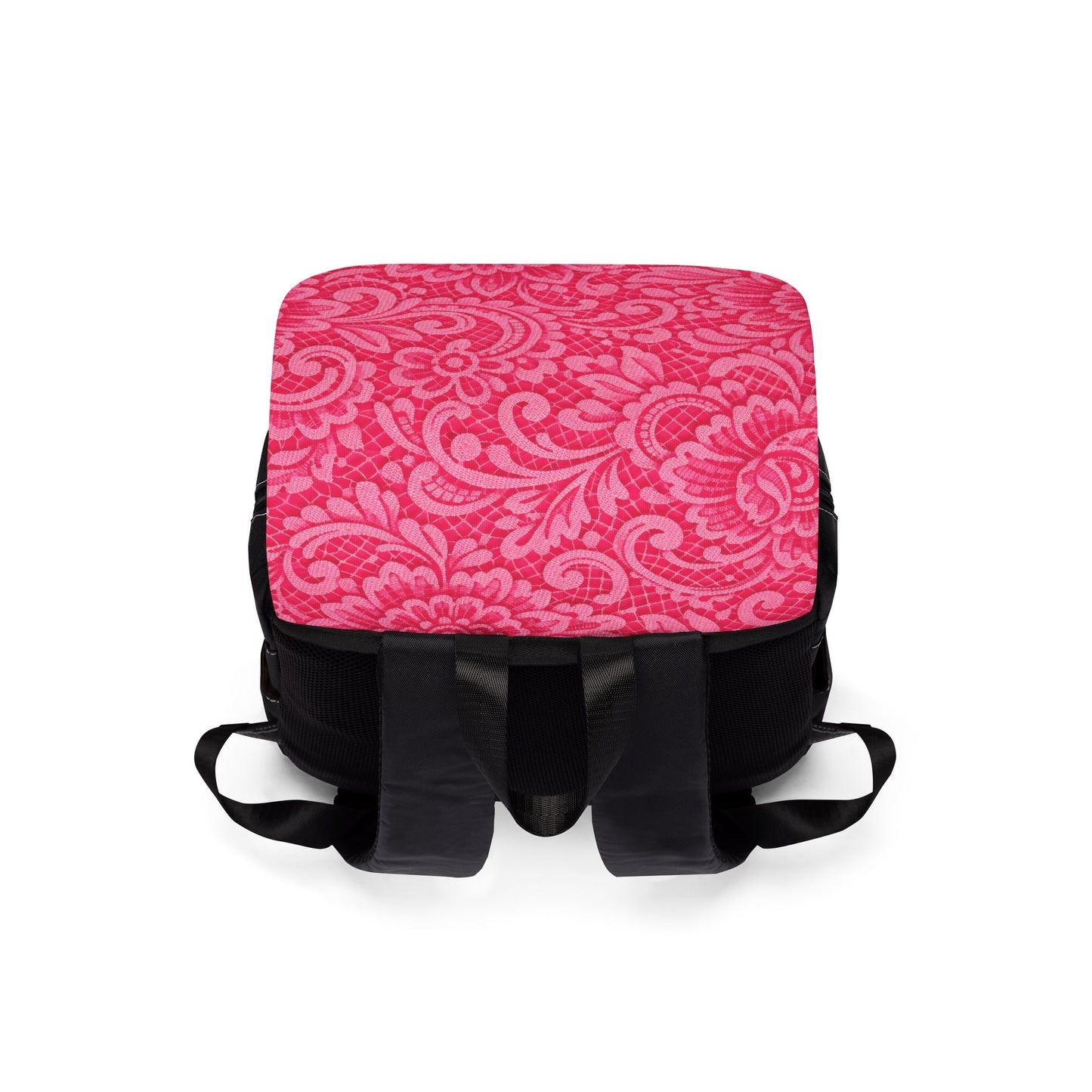 Floral Pink Paisley Backpack – Casual Shoulder Daypack