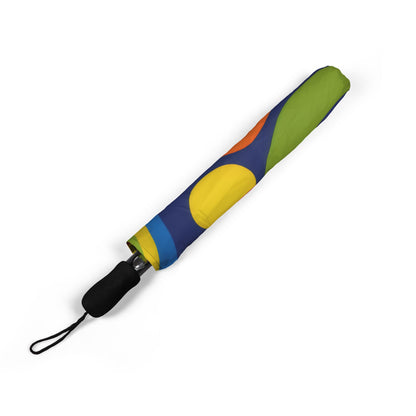 Colorful Retro Circles Foldable Umbrella