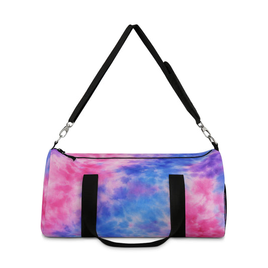 Tie-Dye Cloud Duffel Bag — Colorful Travel & Gym Overnight Bag