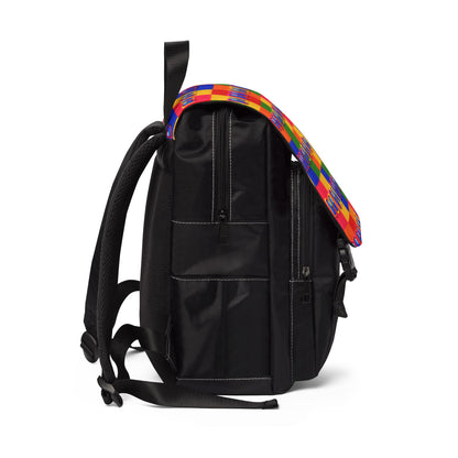 Retro Sunglasses Pattern Backpack — Colorful Pop Art Shoulder Backpack