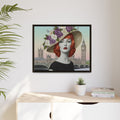 Red Queen of London Framed Canvas