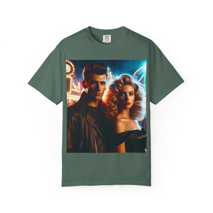 Summer Nights Cinema Tee — Vintage 1950s Carnival Romance Graphic T-Shirt