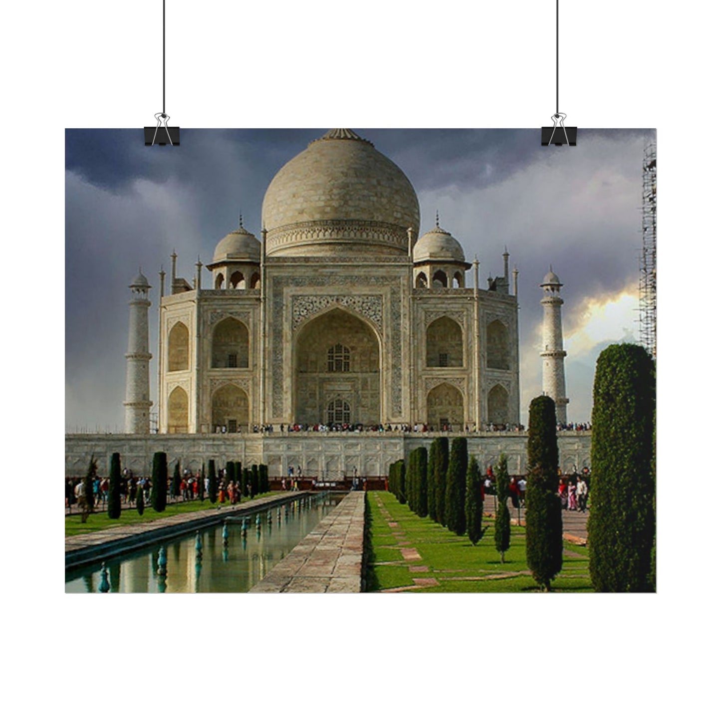 Taj Mahal Photograph Rolled Poster | India Landmark Wall Art