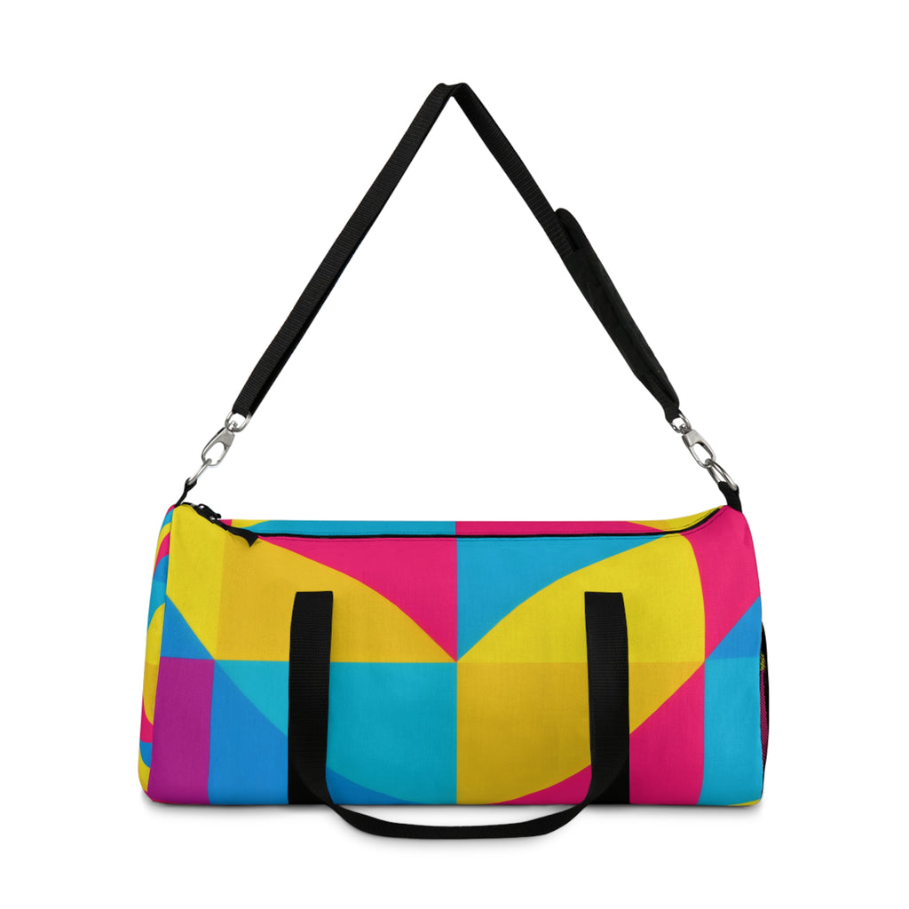 Geometric Colorblock Duffel Bag