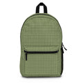 Green Gingham Backpack
