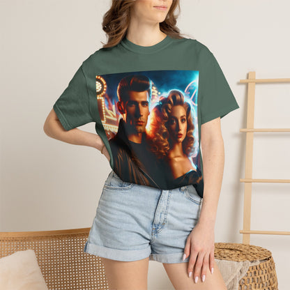 Summer Nights Cinema Tee — Vintage 1950s Carnival Romance Graphic T-Shirt