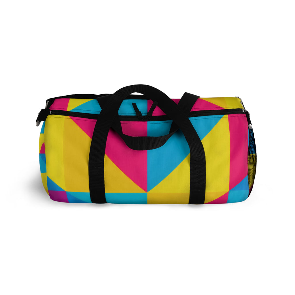Geometric Colorblock Duffel Bag