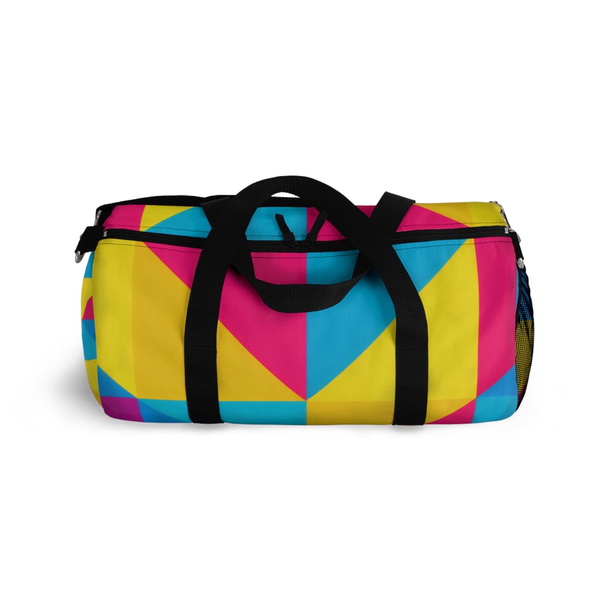 Geometric Colorblock Duffel Bag