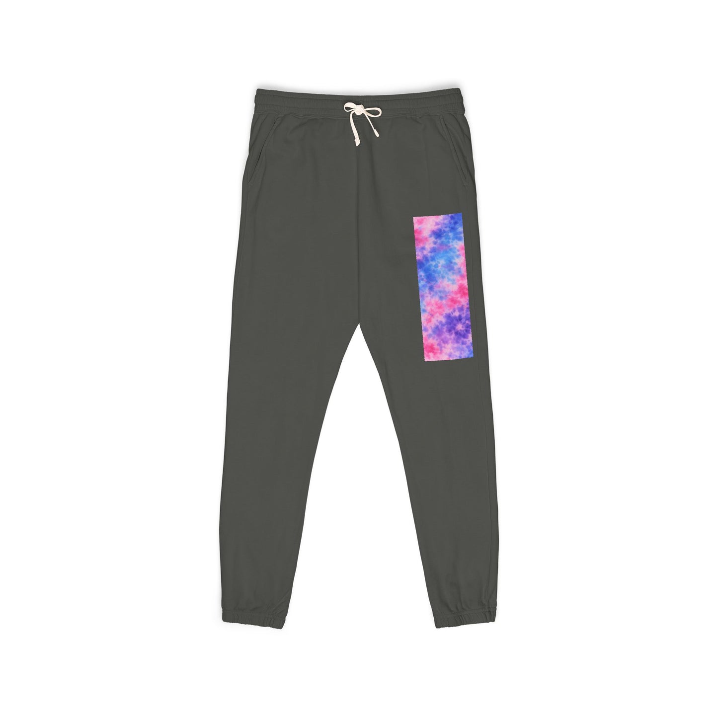 Tie-Dye Patch Sweatpants — Colorful Retro Lounge Joggers
