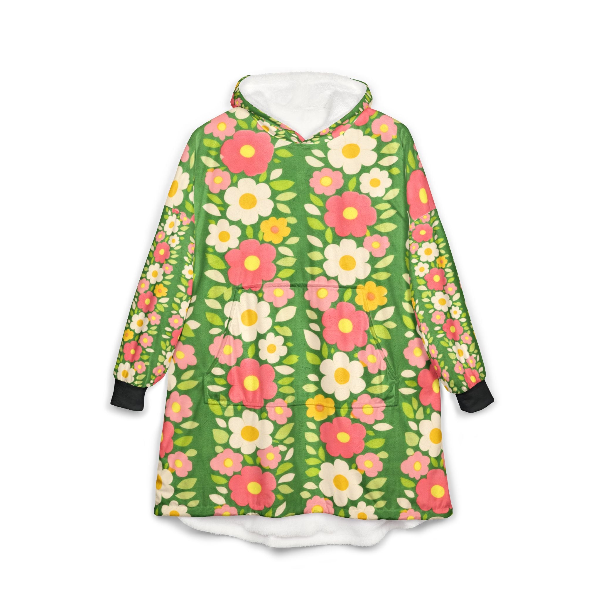 Pink Garden Wearable Hoodie