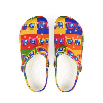 Colorful Retro Cassette Pattern EVA Clogs