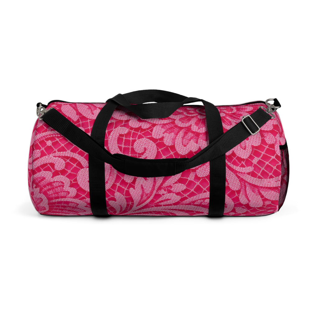 Pink Lace Duffel Bag