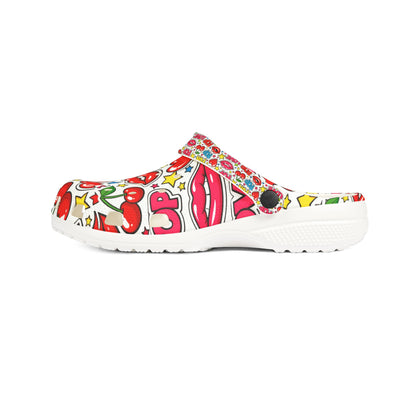 Pop Art Fun EVA Foam Clogs – Colorful Graphic Slip-On Shoes