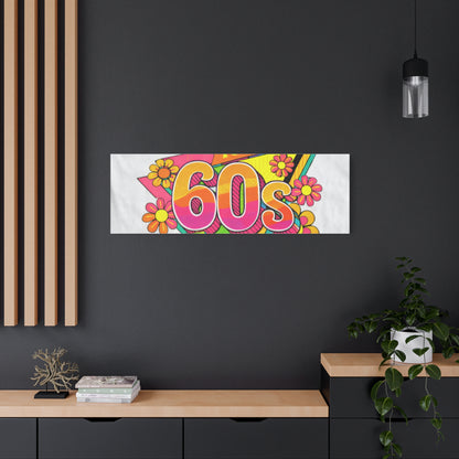 Take Me Back to the 60s Canvas — Retro Pop Art Matte Stretched Wall Art