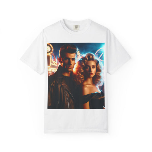 Summer Nights Cinema Tee — Vintage 1950s Carnival Romance Graphic T-Shirt