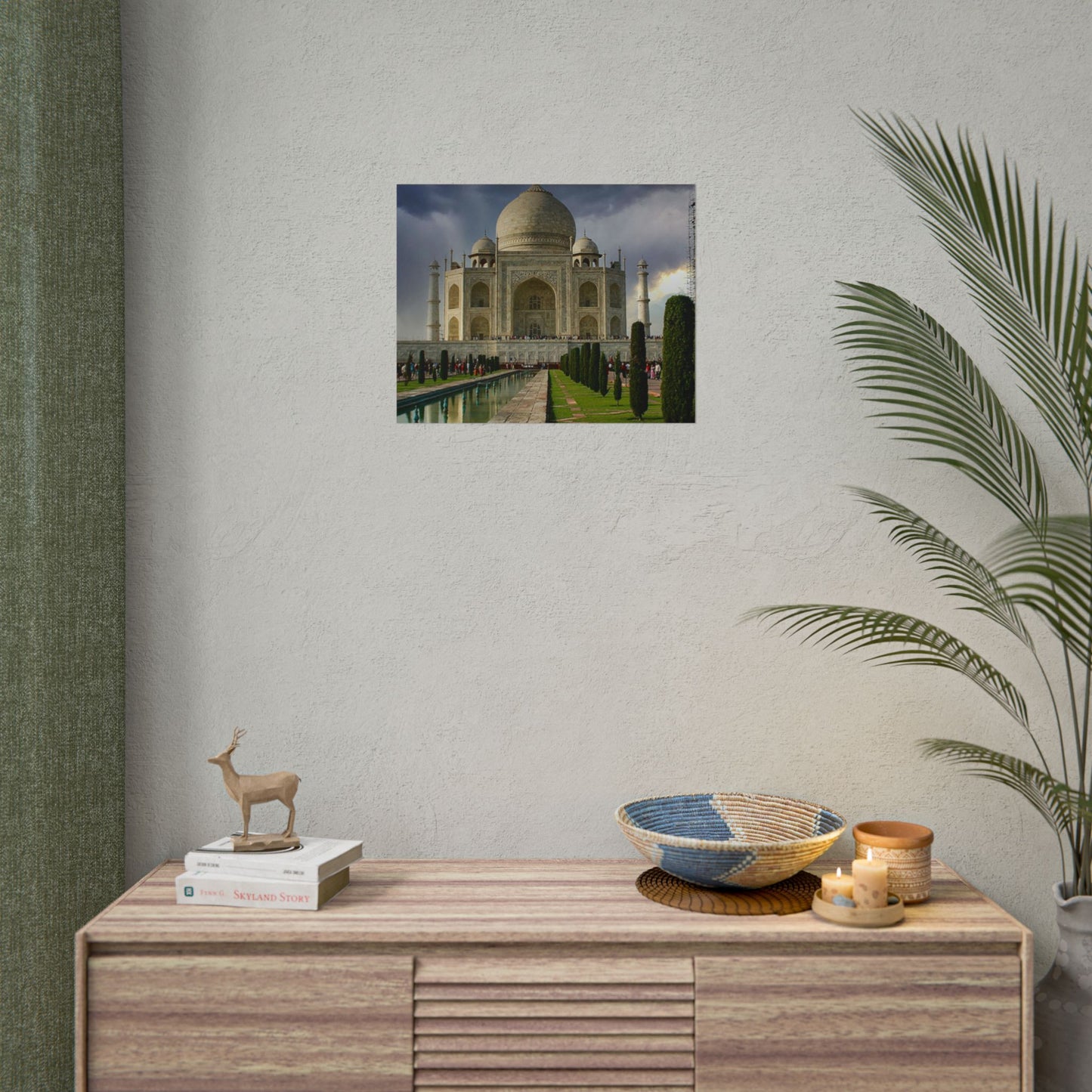 Taj Mahal Photograph Rolled Poster | India Landmark Wall Art