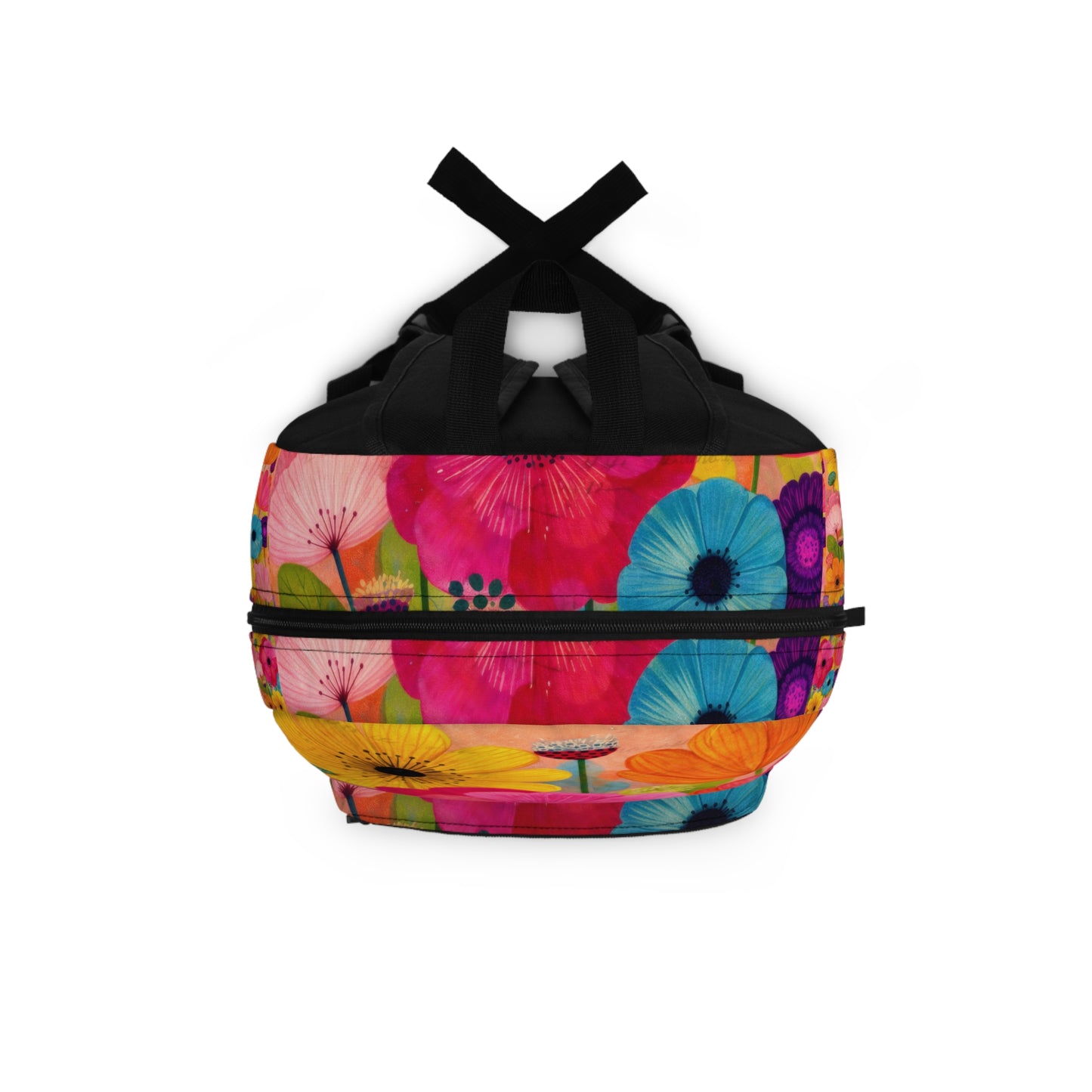 Floral Burst Backpack — Colorful Flower Print School & Travel Bag