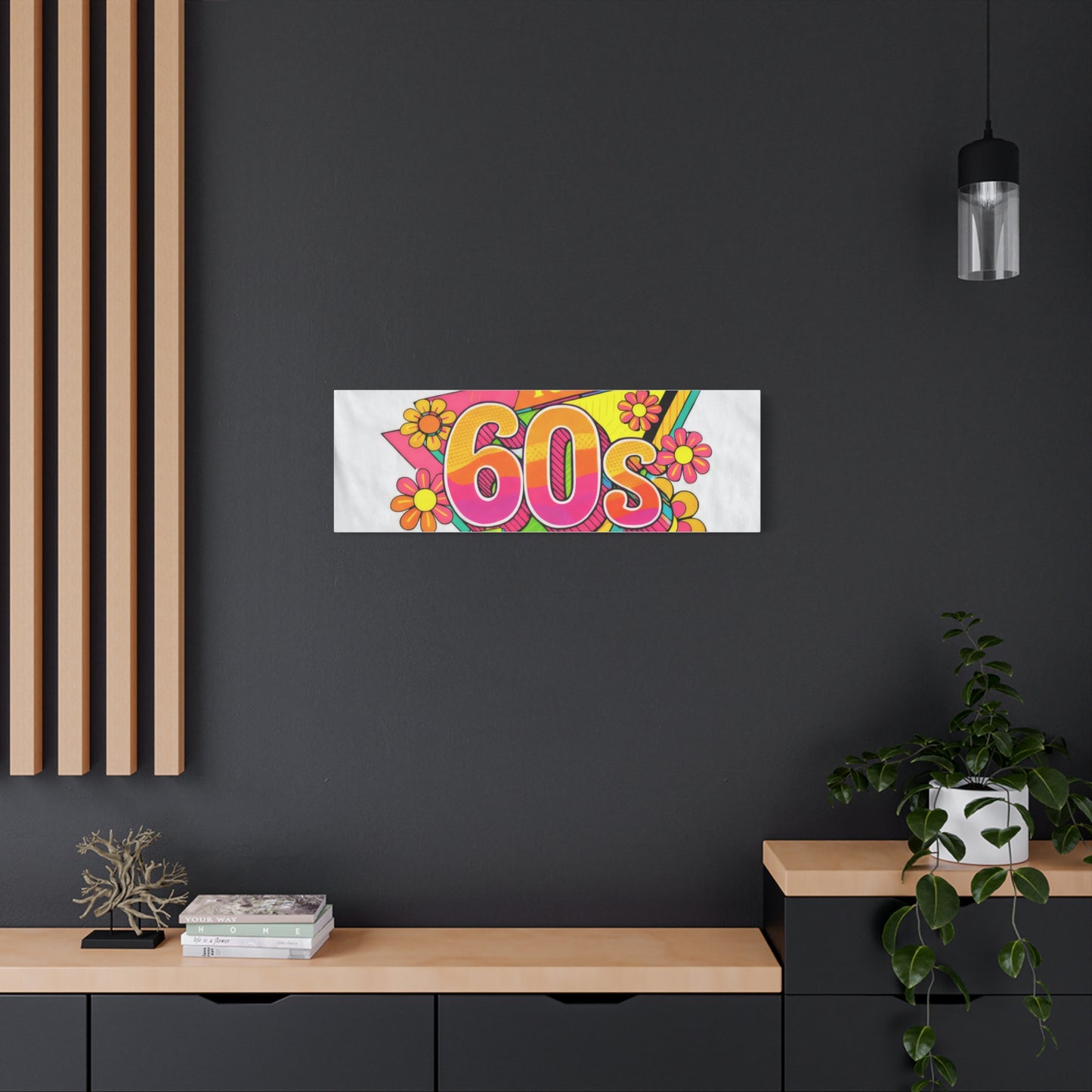 Take Me Back to the 60s Canvas — Retro Pop Art Matte Stretched Wall Art