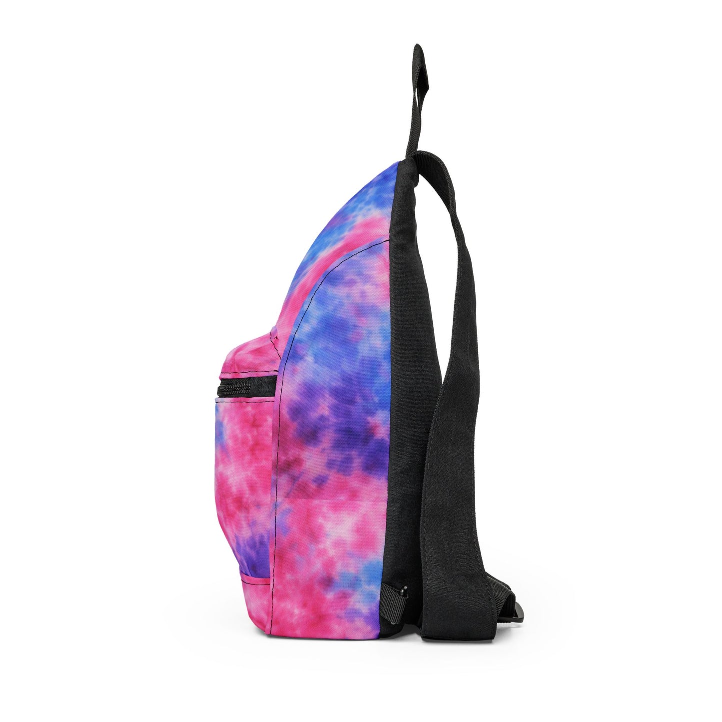 Tie-Dye Sling Bag — Pink & Blue Casual Crossbody for Teens