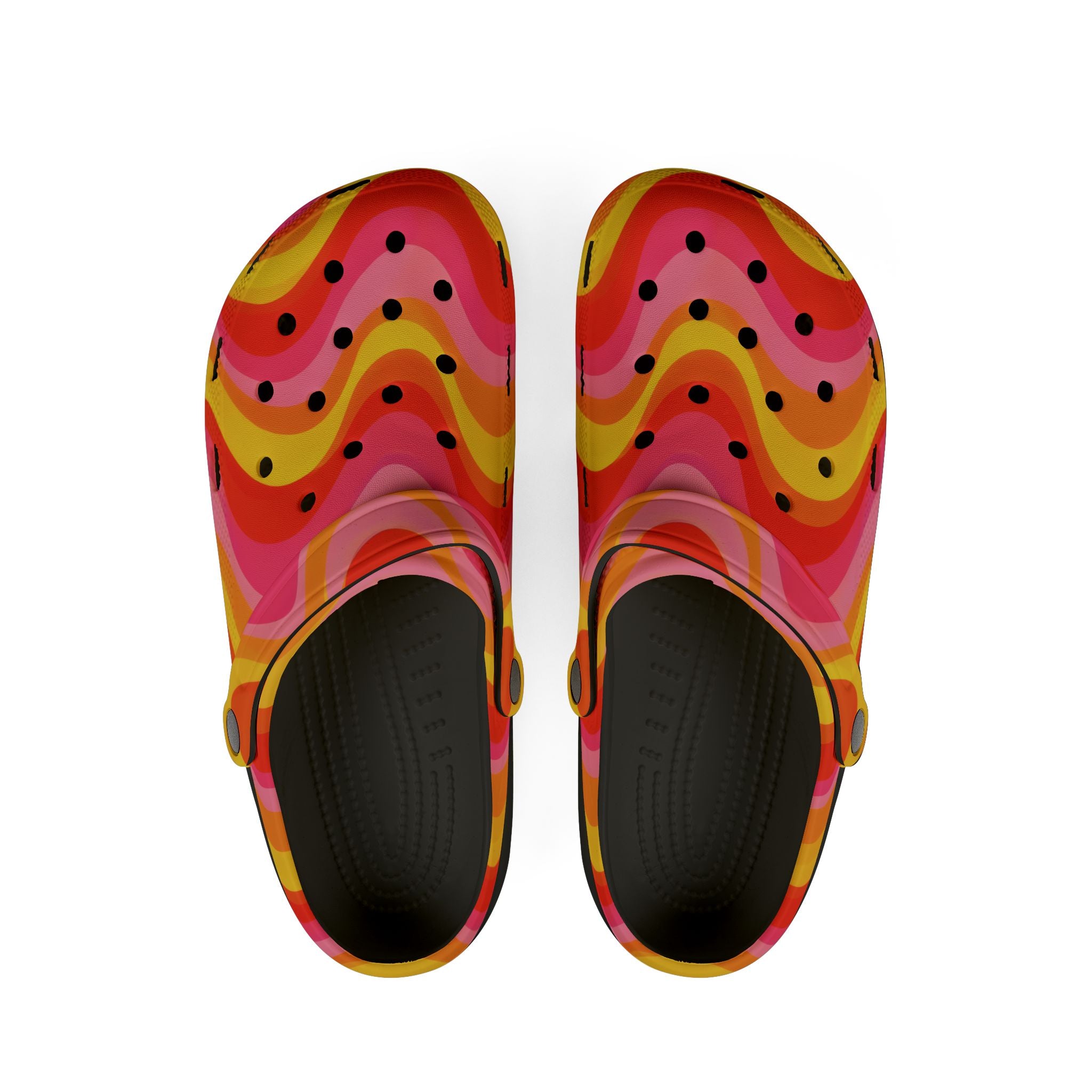 Sunset Lava Lamp Clogs