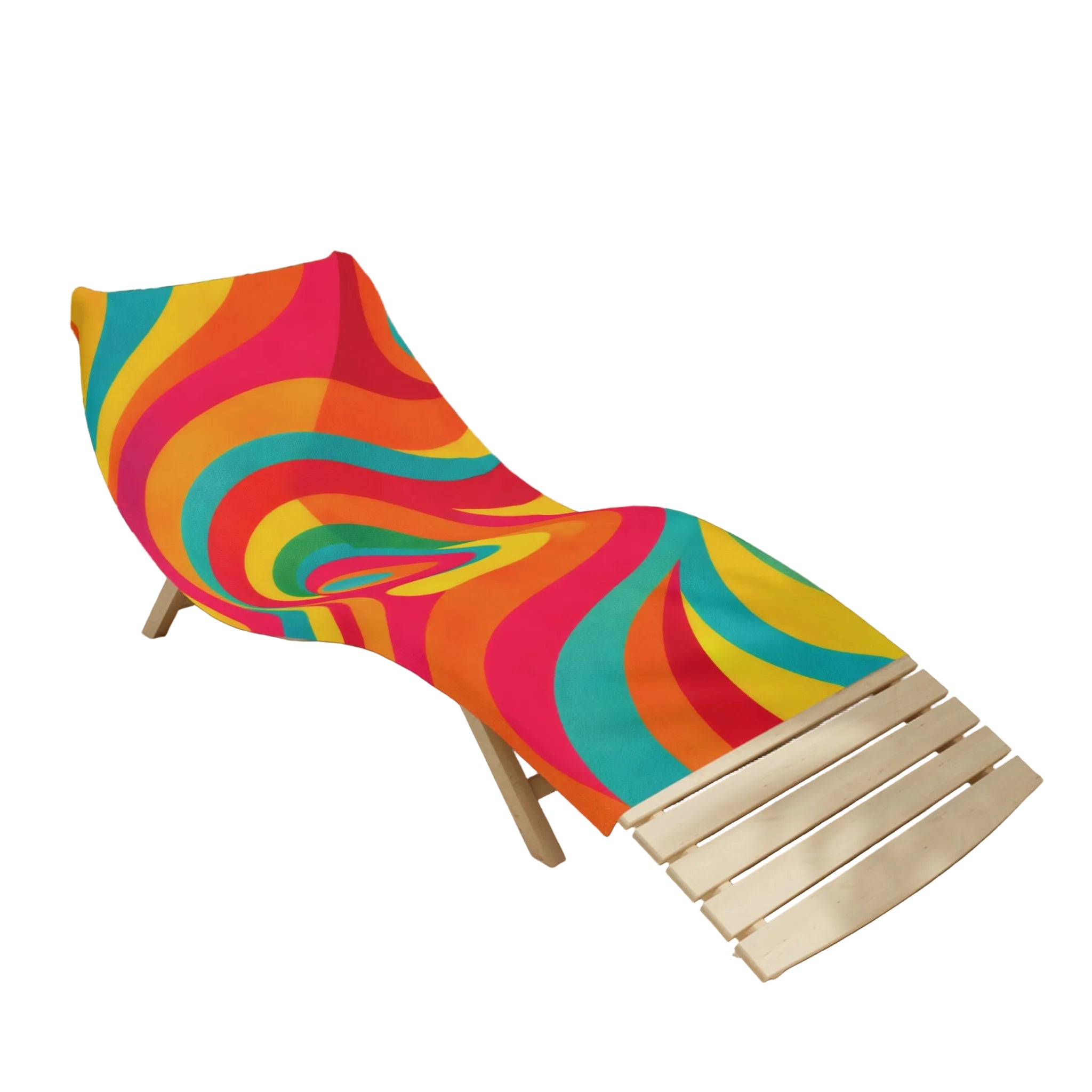 Groovy Wave - Psychedelic Swirl Beach Towel