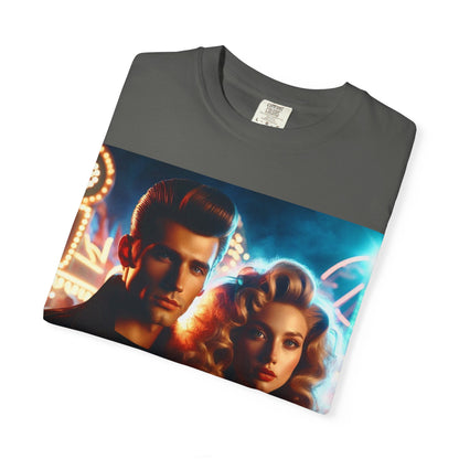 Summer Nights Cinema Tee — Vintage 1950s Carnival Romance Graphic T-Shirt