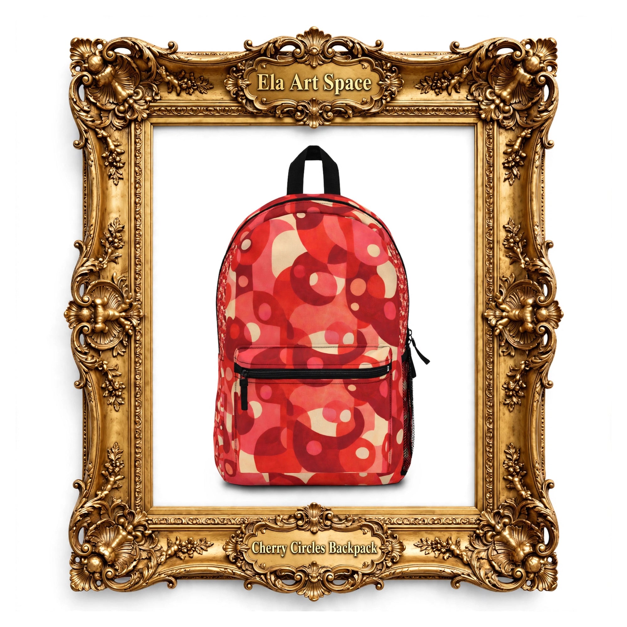 Red Retro Bubble Backpack
