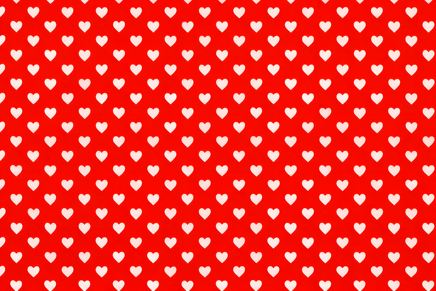 Cream Hearts on Red Seamless Pattern — High-Resolution Digital Download