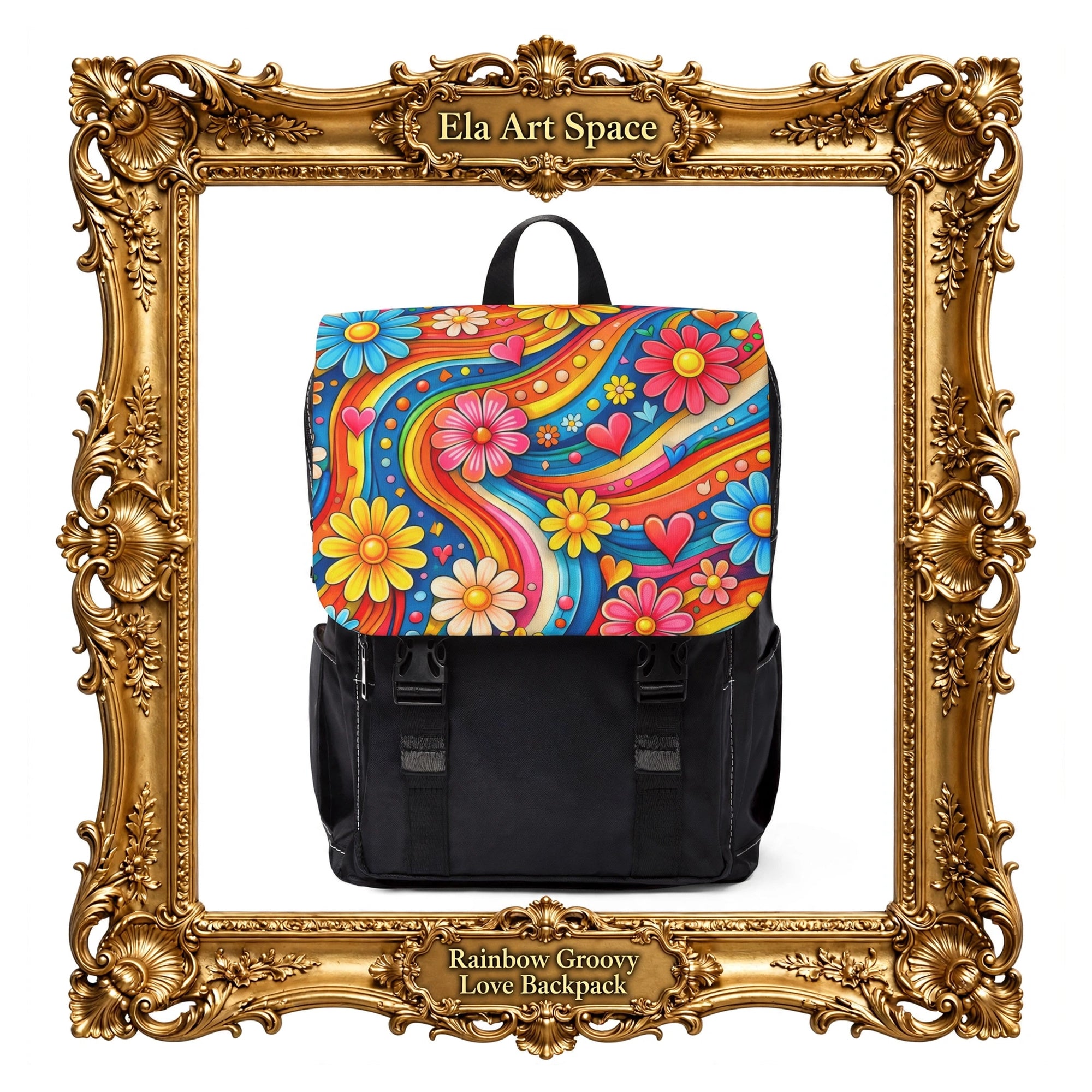 Rainbow Groovy Love Backpack