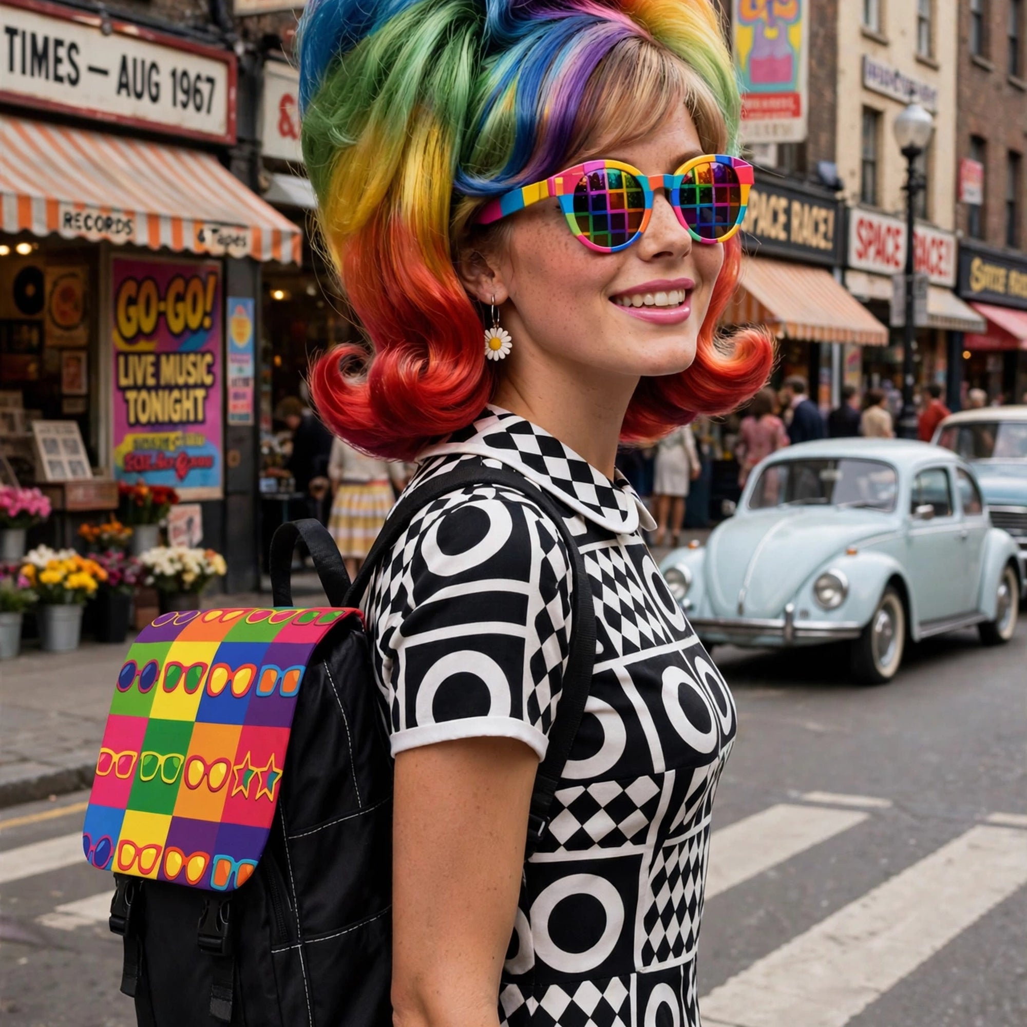 Sunglasses Pop Grid Backpack
