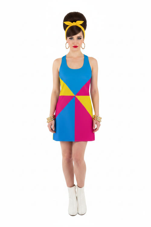 Bauhaus Triangle Dress Model 1