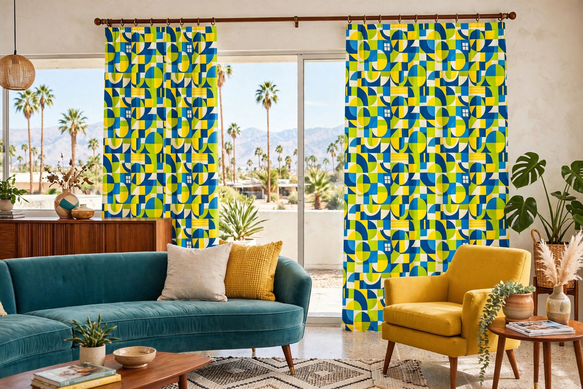 Geometric Mosaic Fabric