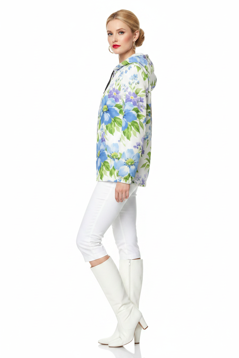 Blue Garden Windbreaker modelka 2