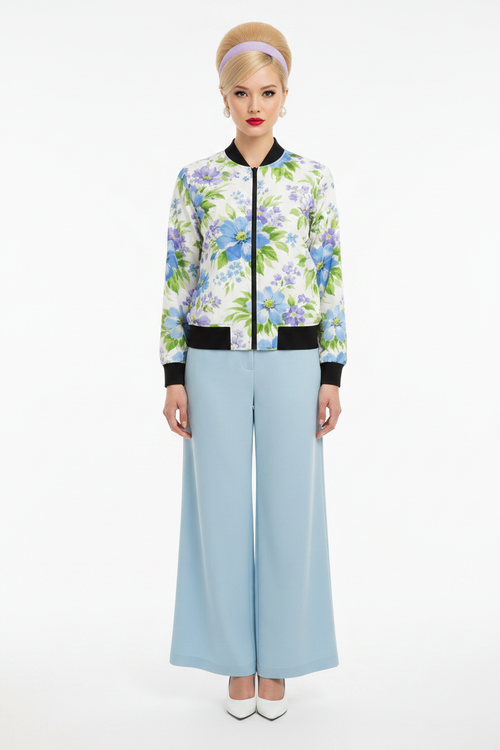 Blue Lavender Bomber modelka 1