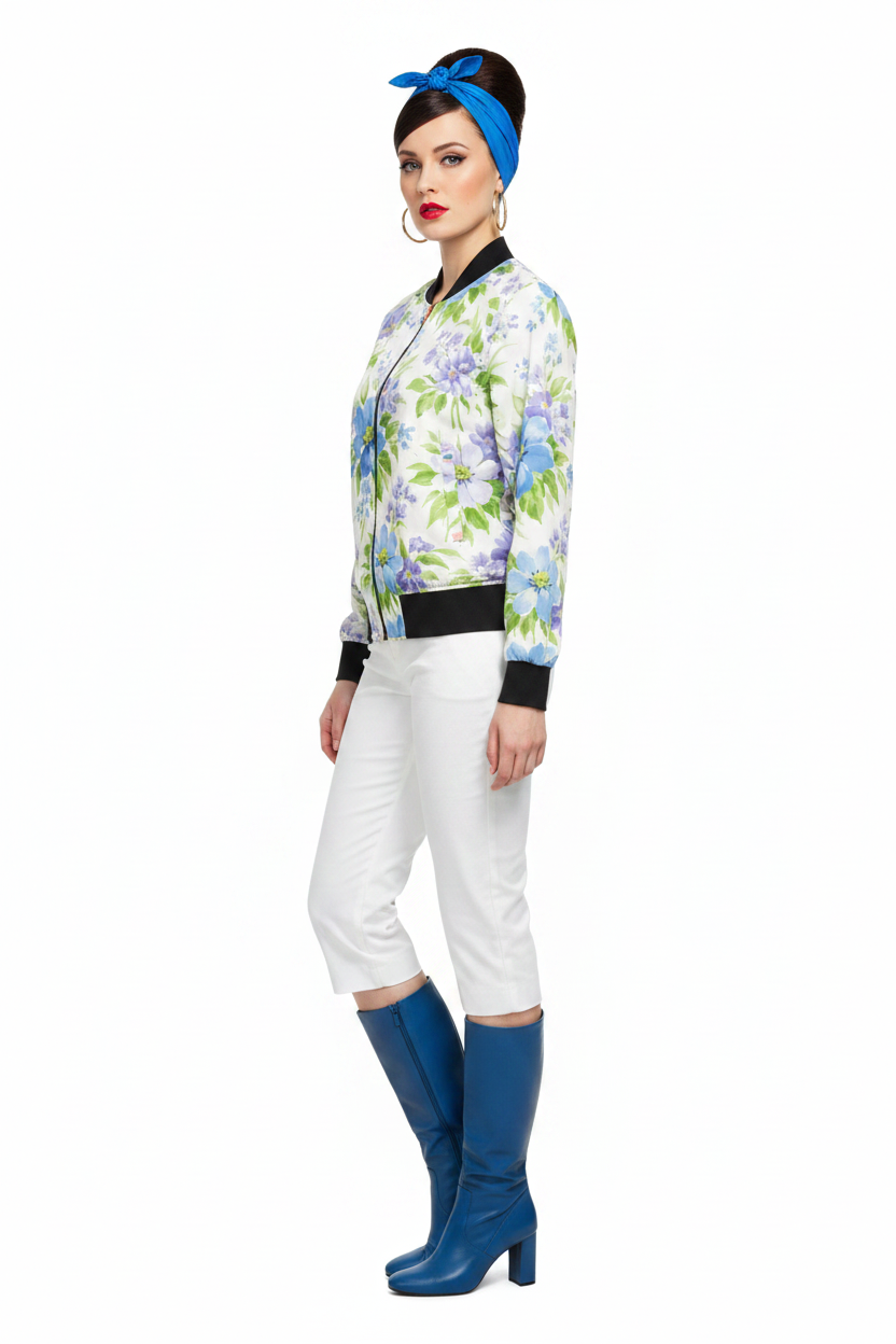 Blue Lavender Bomber modelka 2