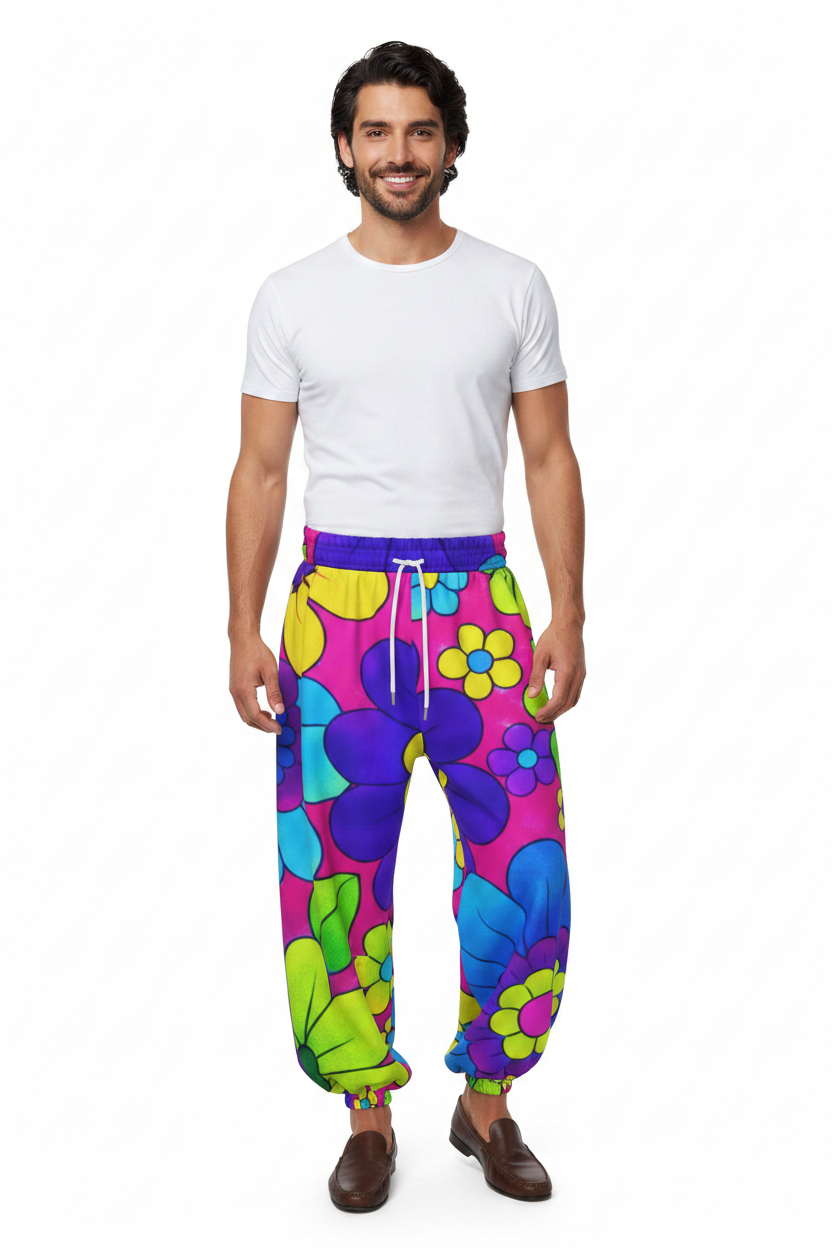 Bold Pop Art Lantern Pants — Man